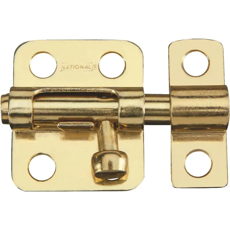 National Satin Brass Cellar Window Barrel Bolt, 2" 1