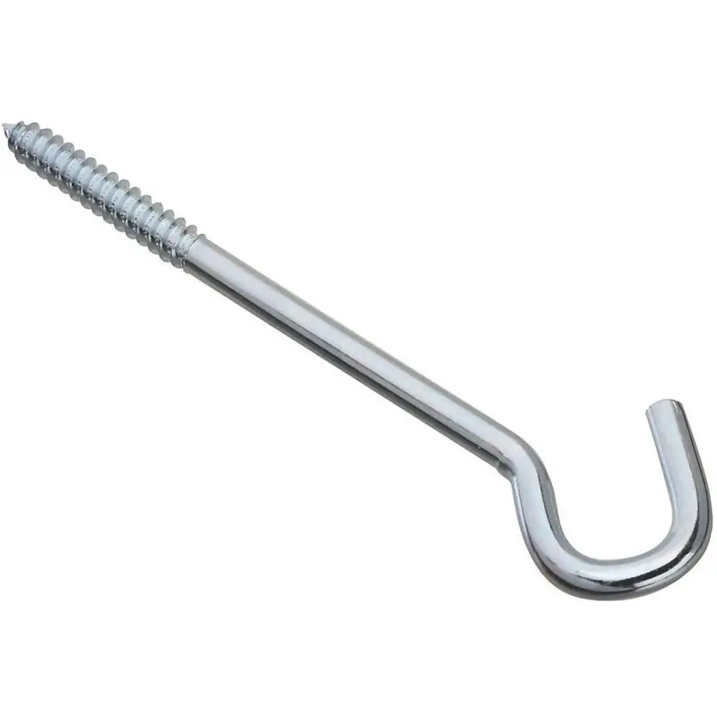 National Steel Screw Hook – 3/8-Inch X 8-Inch, Industrial Strength 1