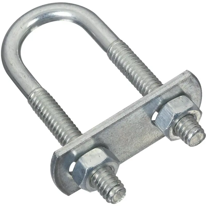 National Zinc-Plated Round U-Bolt: 1/4" X 3/4" X 2-1/2" 1