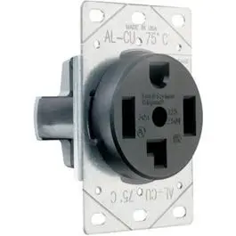 Nema 14-30 Flush-Mount Outlet – 30-Amp, 125/250-Volt, 4-Wire Configuration 1
