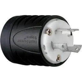 Nema L6-30P 30-Amp 250V Locking Plug – Black And White 1