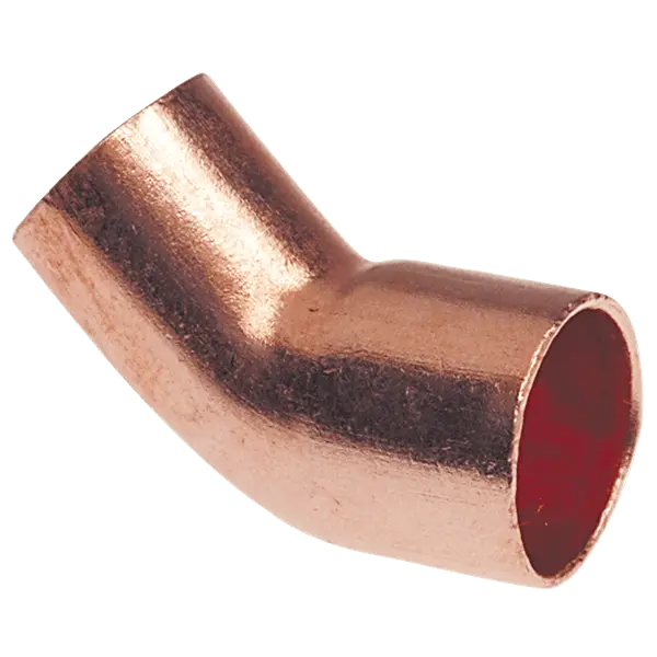 Nibco Wrought Copper 45-Degree Elbow Fitting: Female Threaded X Compression 1