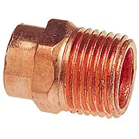 Nibco Wrought Copper Adapter: Female Ips X Male Ips 1