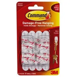 Nickel-Plated Hook Set – 6-Pack For General Use 1