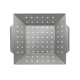 Non-Stick Brushed Silver Wok Lid Topper 1