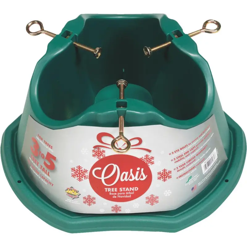 Oasis 5-Foot Adjustable Christmas Tree Stand With Water Reservoir 1