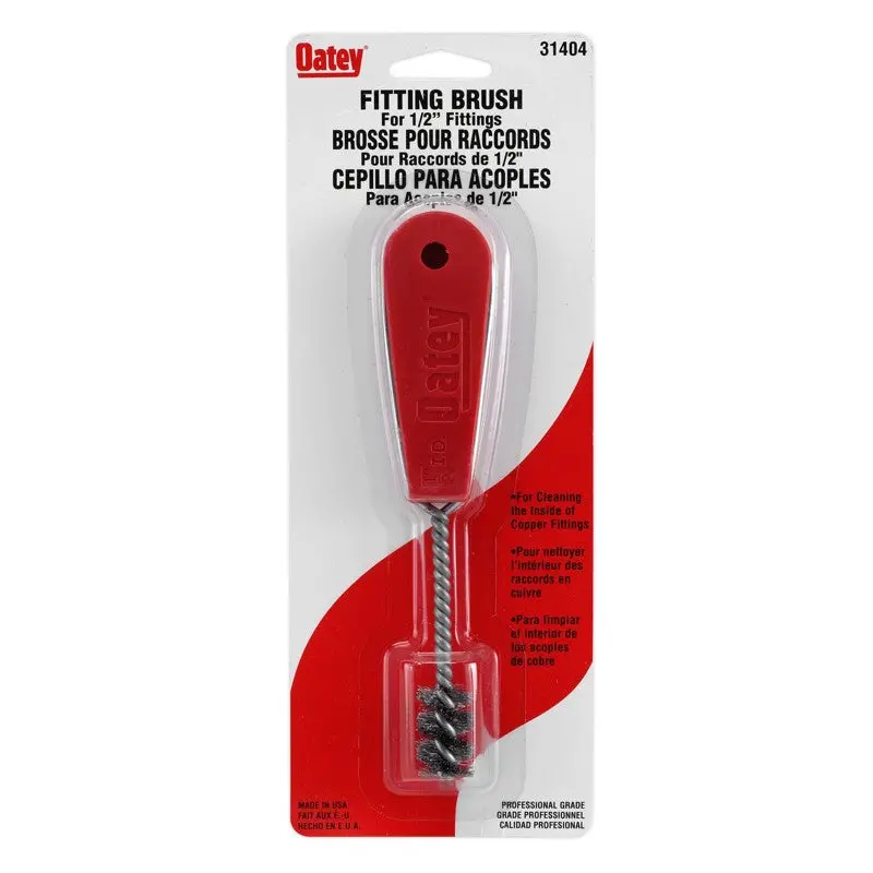 Oatey Heavy-Duty Fitting Brush – 1/2-Inch Internal Diameter 1