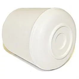 Off-White Rubber Furniture Leg Protectors – 1" Diameter, 4-Count 1