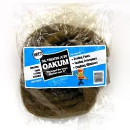 Oil-Treated Brown Jute Oakum Rope – 1-Pound Spool For Caulking And Sealing 1