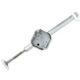Old-Work Ceiling Fan Support Brace With Integral Electrical Box 1