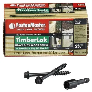 Omg Timberlok Heavy-Duty Wood Screw (2.5", #212-50) 1