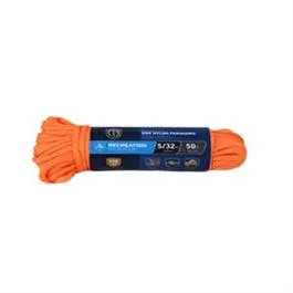 Orange 550-Lb Test Paracord – 5/32-Inch Diameter, 50-Foot Spool 1