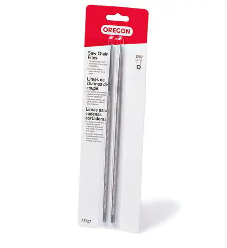 Oregon 3/16-Inch Round Saw Chain File Set – 2-Pack For 0.325-Inch Pitch Chains (Model 23727) 1