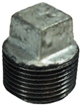 P-34 Galvanized 3/4" Pipe Plug – Heavy-Duty Threaded Seal 1