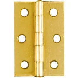 Pack Of 2 Dull Brass 2.5-Inch Narrow Hinges 1