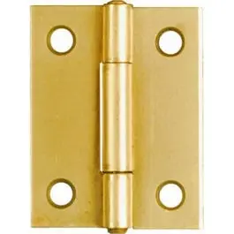 Pack Of 2 Dull Brass 2-Inch Narrow Hinges 1