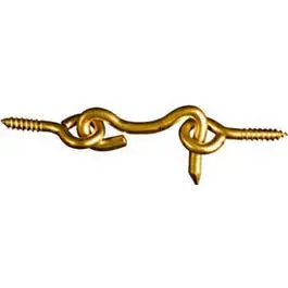 Pack Of 2 Solid Brass Hook And Eye Closures – 1.5-Inch Size 1