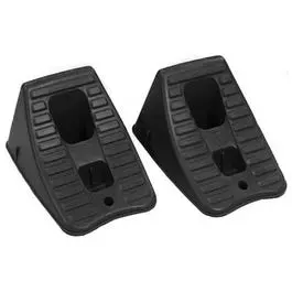 Pair Of Heavy-Duty Plastic Wheel Chocks 1