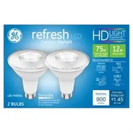 Par30 Led Light Bulbs – Daylight, Long Neck, Diffused, 12W, Medium Base, 2-Pack 1