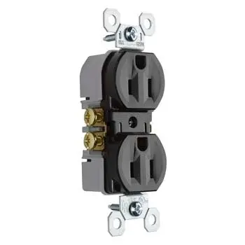 Pass & Seymour® Trademaster® Tamper-Resistant Receptacle – 15A, 125V, Brown 1