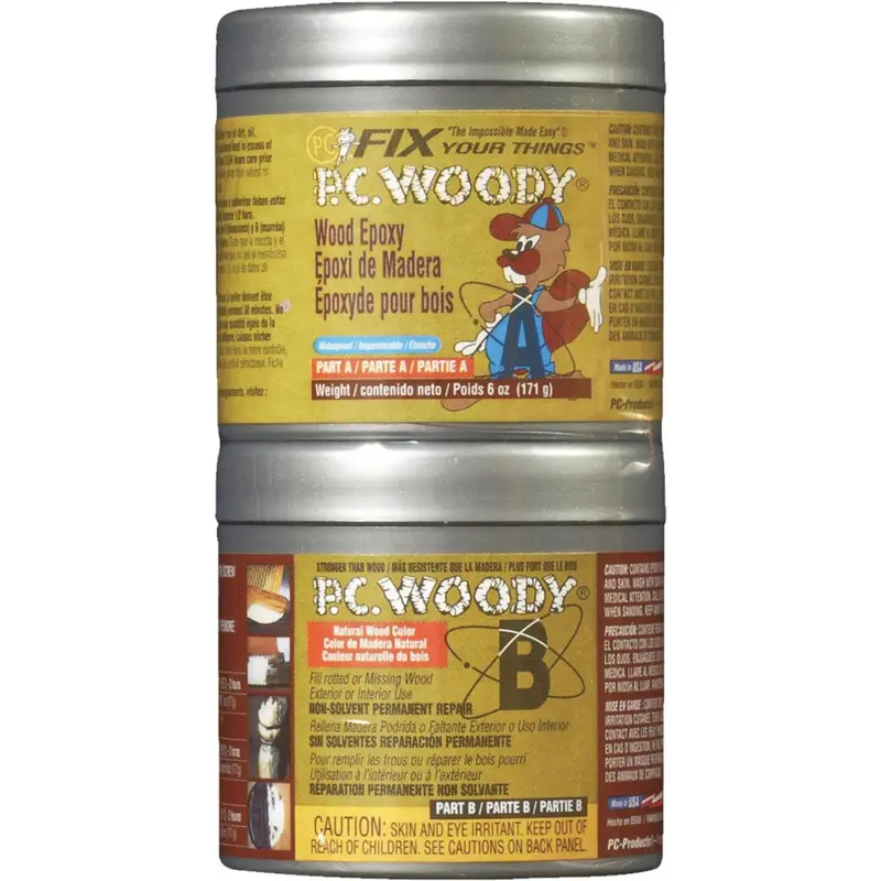 Pc Woody 6 Oz High-Strength Epoxy Paste For Wood & Metal Repair 1