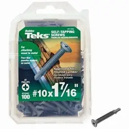 Phillips-Head Self-Tapping Screws — #10 × 1-7/16-Inch, 100-Pack 1