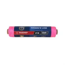Pink Twisted Nylon Mason Line – #18 Gauge, 260-Foot Roll 1