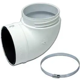 Plastic Dryer Quick-Fit Elbow Vent – 4-Inch Diameter, Easy Install 1