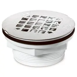 Plastic Shower Drain Assembly – 2-Inch Pvc Floor Drain With Strainer 1