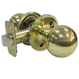 Polished Brass Ball-Passage Knob Set For Interior Doors 1