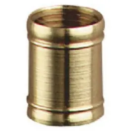 Polished Brass Barrel Coupling — 2-Pack 1