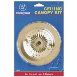 Polished Brass Canopy Kit For Pendant Light Installations 1