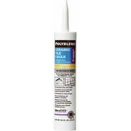 Polyblend #11 Snow White Ceramic Tile Caulk – 10.5 Oz Tube 1