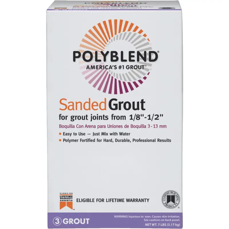 Polyblend Charcoal Sanded Grout – 7 Lb Tile Joint Filler By Custom Building Products 1