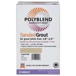 Polyblend Linen #122 Sanded Grout – 7-Pound Bag 1