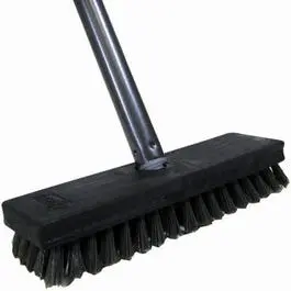 Polypropylene Deck Scrubber Brush – 8" Stiff Bristles 1