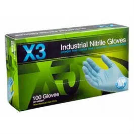 Powder-Free Industrial Nitrile Gloves – Blue, Large, 100-Count Box 1