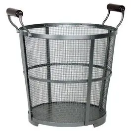 Prairie Antique Iron Round Log Bin: Rustic Decorative Storage Container 1