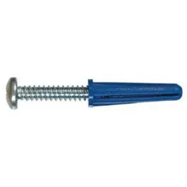 Pre-Assembled Conical Plastic Anchors With Screws – 6–8 Gauge, 3/4-Inch, 6-Pack 1