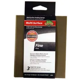 Premium 180-Grit Sanding Pad – 4.5" X 5.5", 3-Pack, Durable Foam Backing 1
