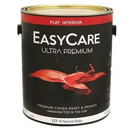 Premium Interior Latex Paint & Primer – Pure White Flat, 1-Gallon 1