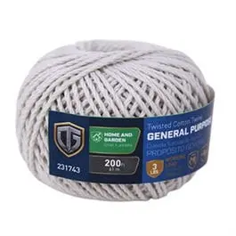 Premium Twisted Cotton Twine – #18, 200-Ft. Roll For Light-Duty Applications 1