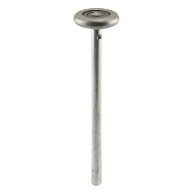 Prime-Line Heavy-Duty Steel Ball Bearing Roller With Long Stem – 7/16" Width × 6.5" Length × 1-13/16" Diameter 1