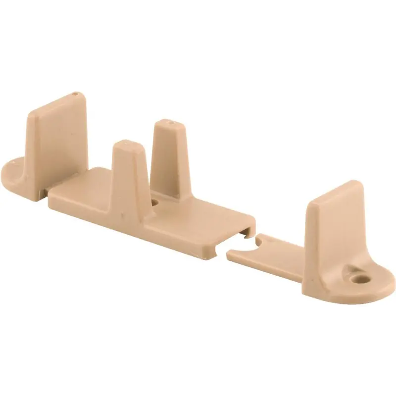 Prime-Line Tan Adjustable Closet Door Floor Guide – 1" Height (2-Pack) 1