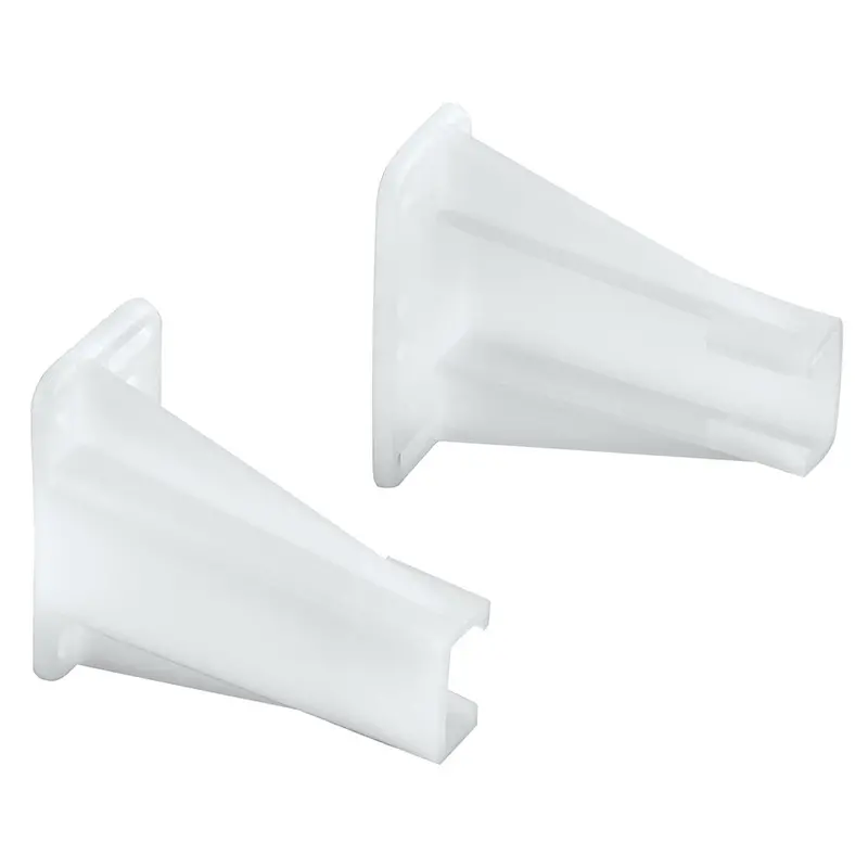 Prime-Line White Nylon Drawer Side Track Brackets (Pack Of 2) 1
