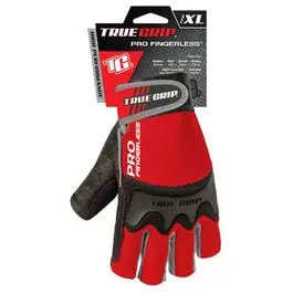 Pro-Grade Fingerless Work Gloves With Knuckle Protection – Size Xl 1