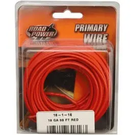 Red 18-Gauge Primary Electrical Wire – 33-Foot Spool 1