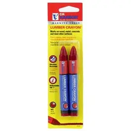 Red Lumber Marking Crayons – 2-Pack 1