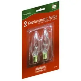 Replacement Led Bulbs For Battery-Powered Christmas Candles – 2-Pack, Warm Glow 1