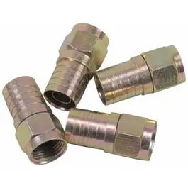 Rg6 Weatherproof F-Type Burial Connectors – 4-Pack, Outdoor Rated 1